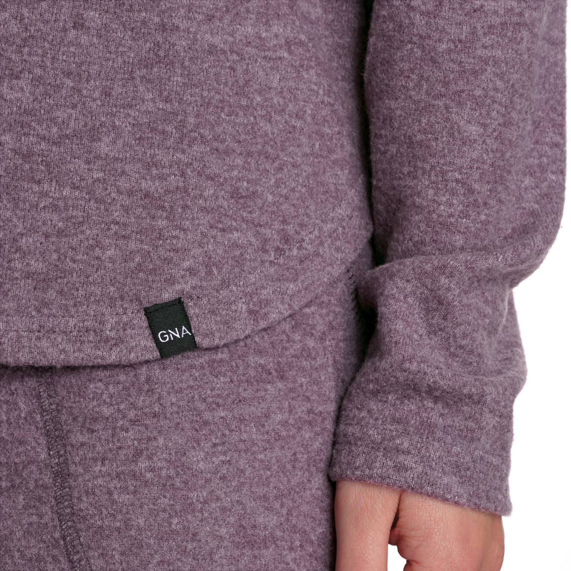Gina Sports Damen Yoga-Hoodie in weicher Qualität dunkellila