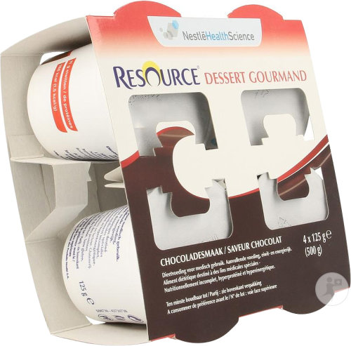 Resource Dessert Gourmand Saveur Chocolat 4x125g (12311109)