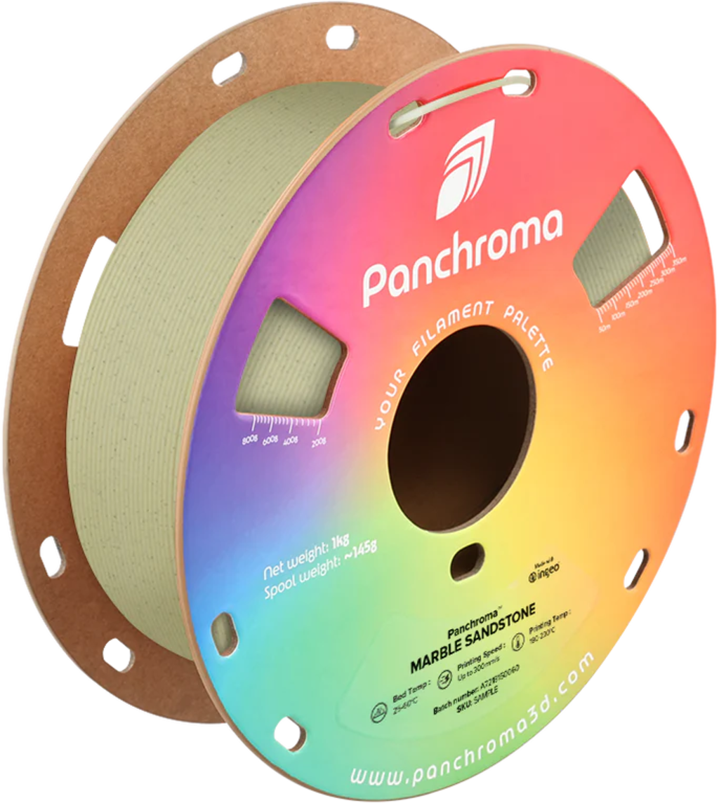 Polymaker  Panchroma™ PLA Marble Sandstone, 1,75 mm / 1000 g    Stein-Optik in Sandstone für einzigartige 3D Druckkunst