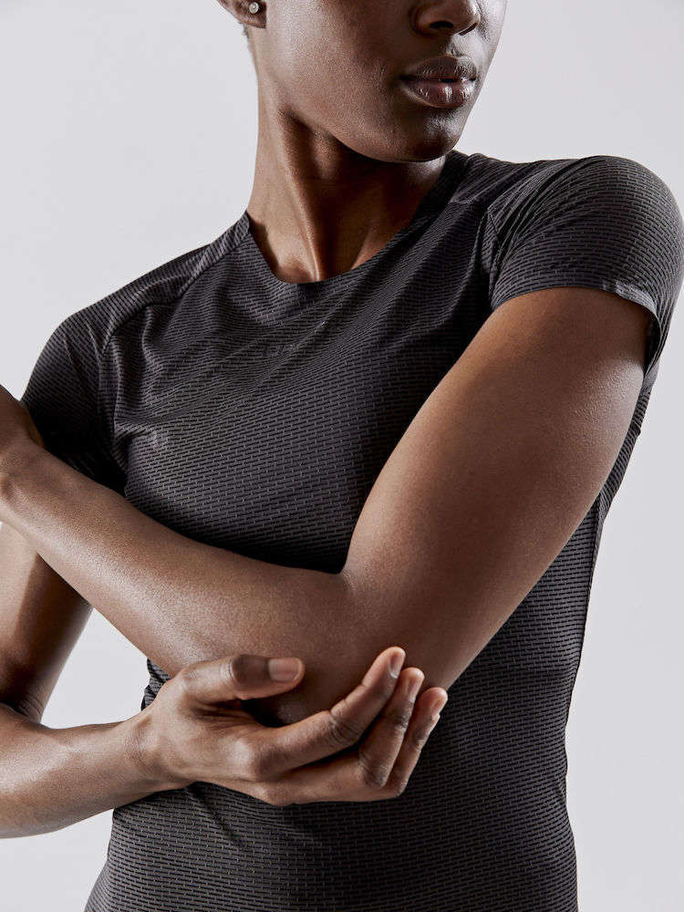 Craft Pro Dry Nanoweight Ondershirt Korte Mouwen Zwart Dames