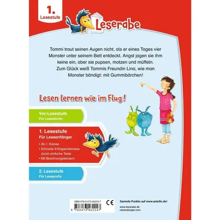 Ravensburger Leserabe - 1. Lesestufe: Achtung, die Motz-Monster kommen!