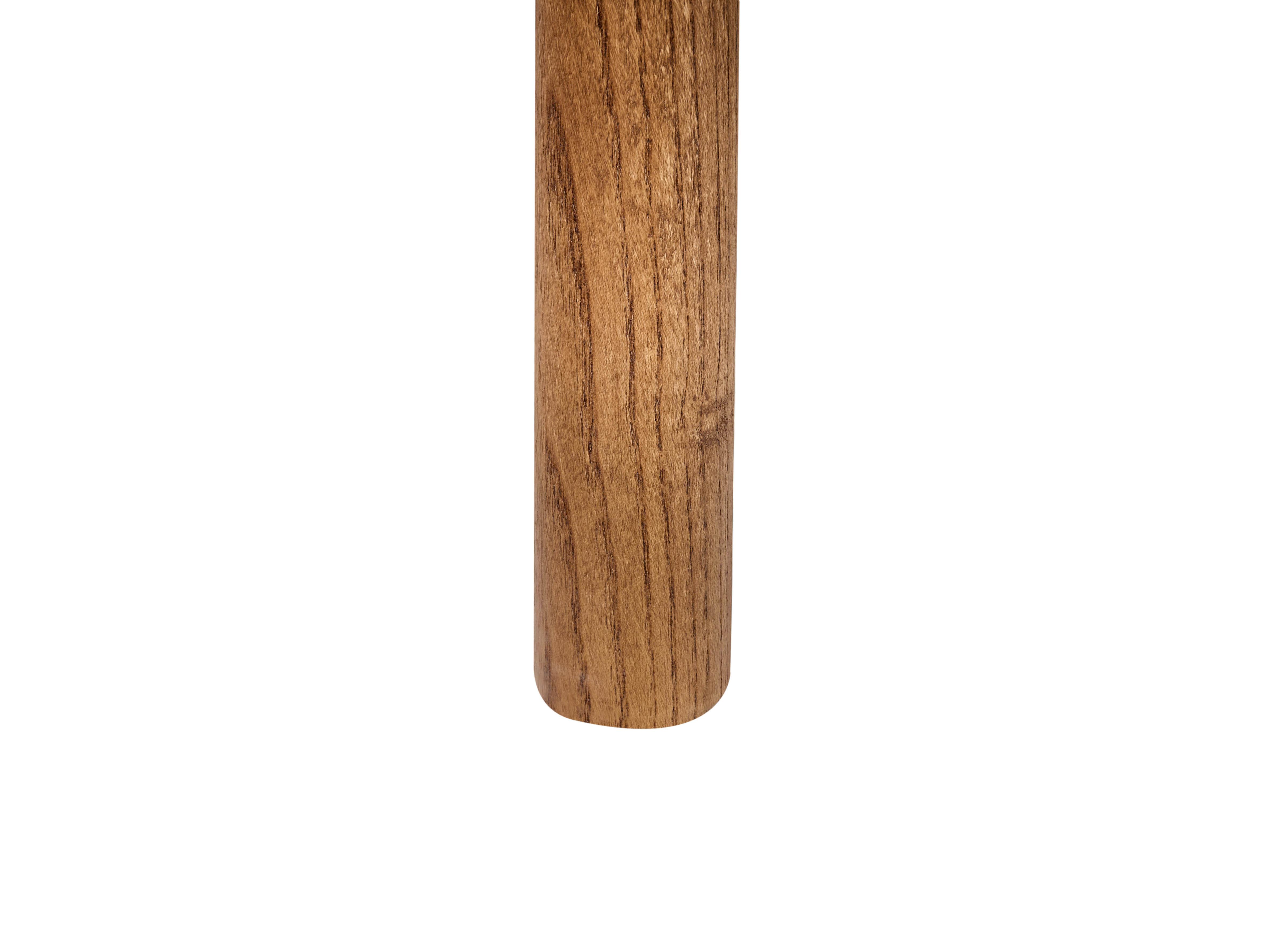 Eettafel FONDIS Donker eikenhout 80 cm 180 cm