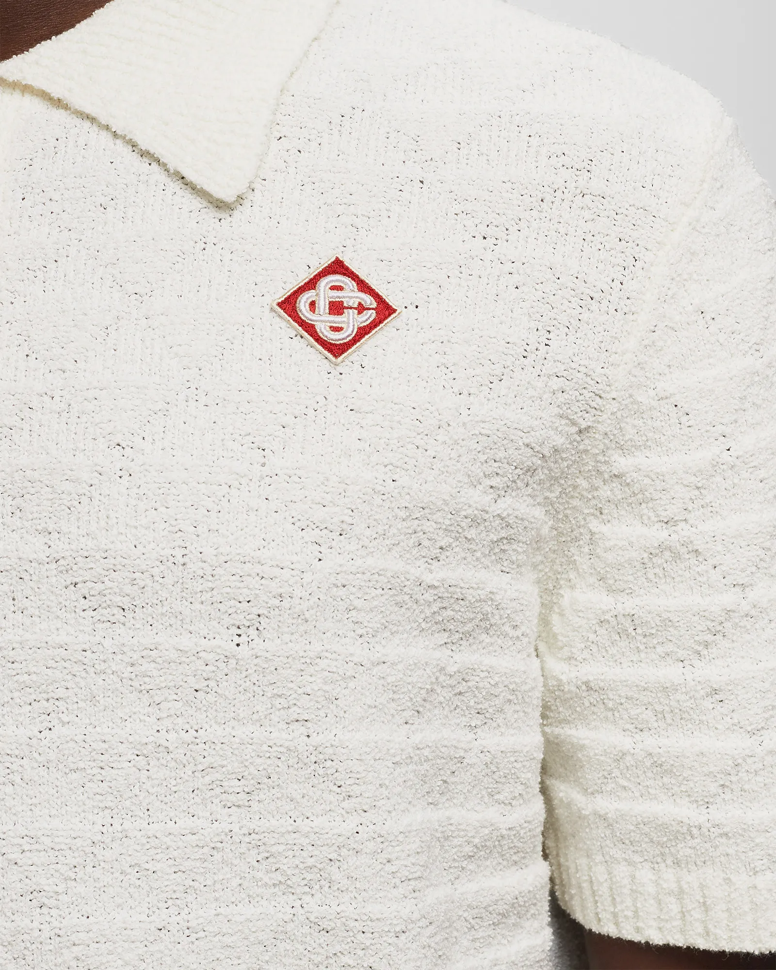 Casablanca TRIANGLE BOUCLE POLO SHIRT