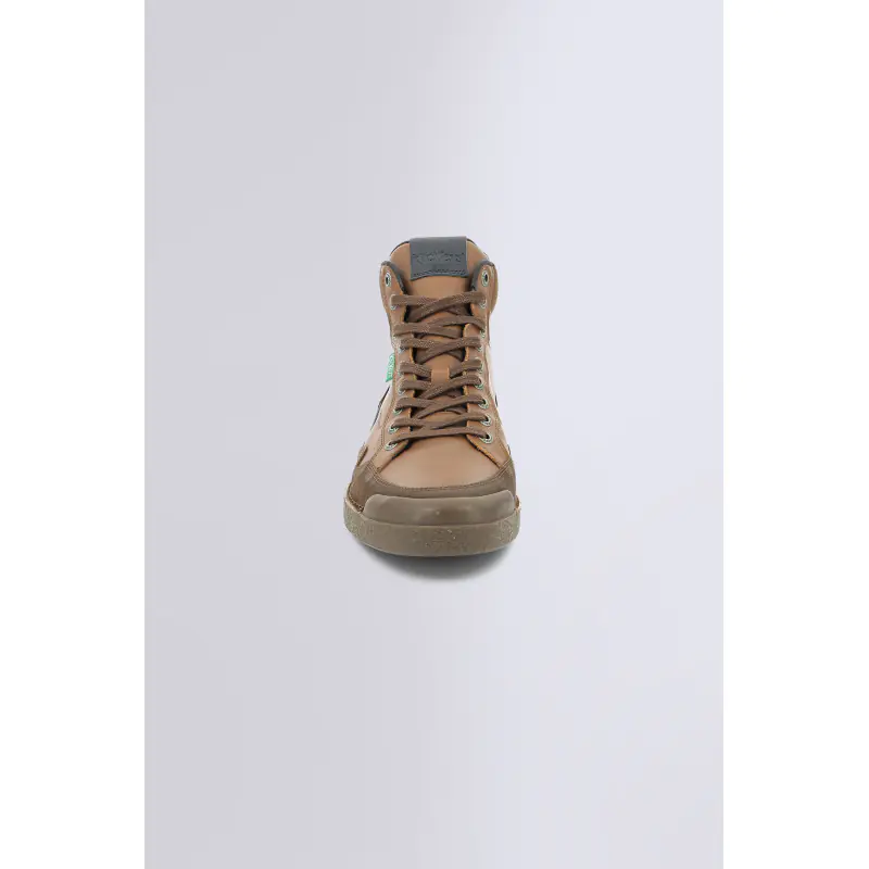 KICK TRIPARTY CAMEL COGNAC MARINE SNEAKERS HAUTES Cuir Homme
