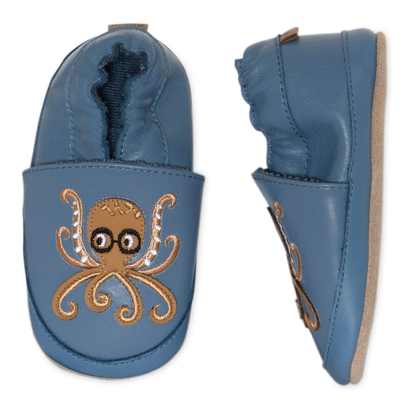 Octopus Leather Slippers bluefin - MP - Rumpetroll
