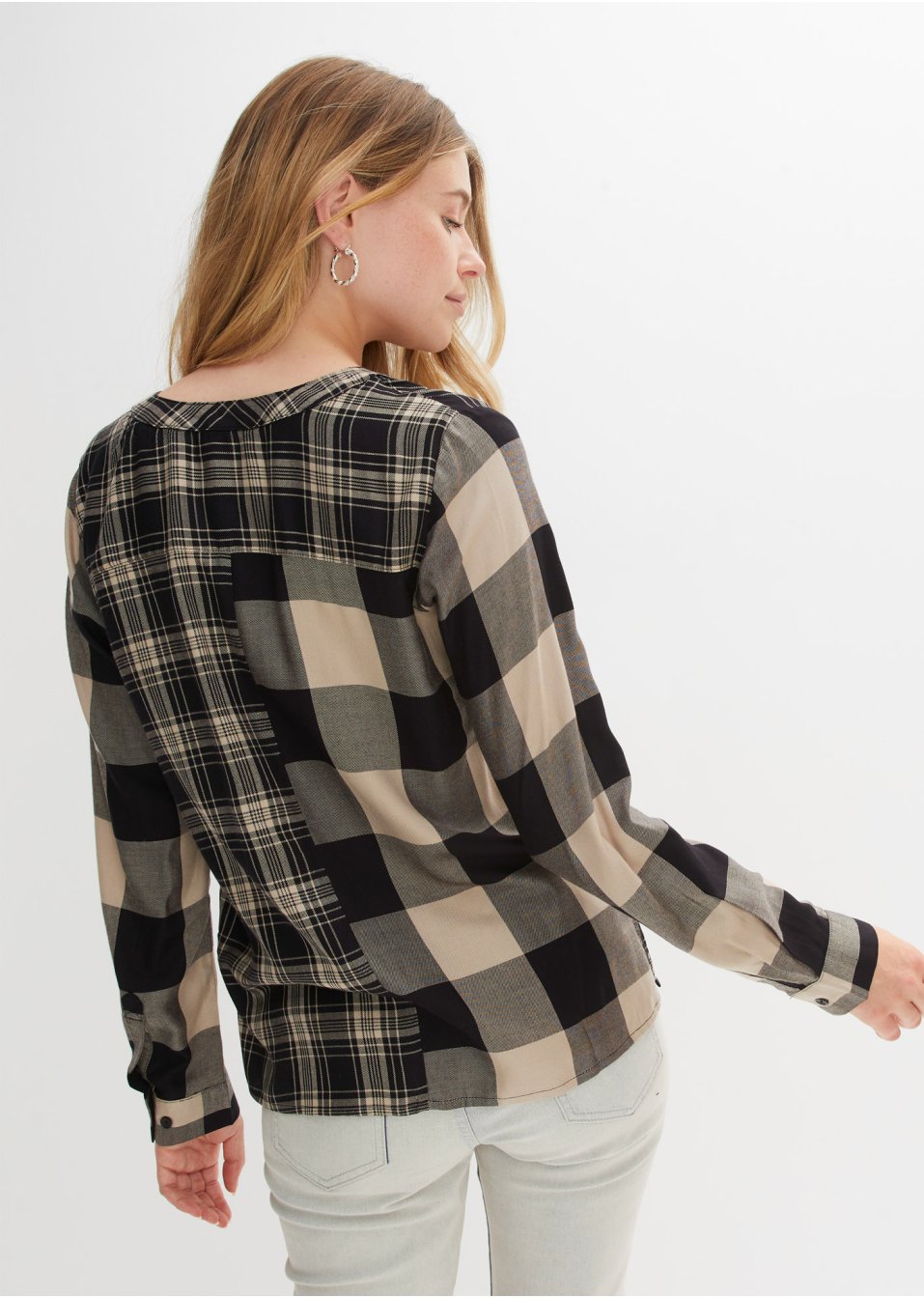 Chemisier en mélange de tons en viscose