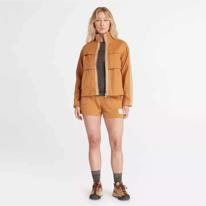 Blouson Timberland  x Icebreaker en mérinos et coton pour femme en jaune