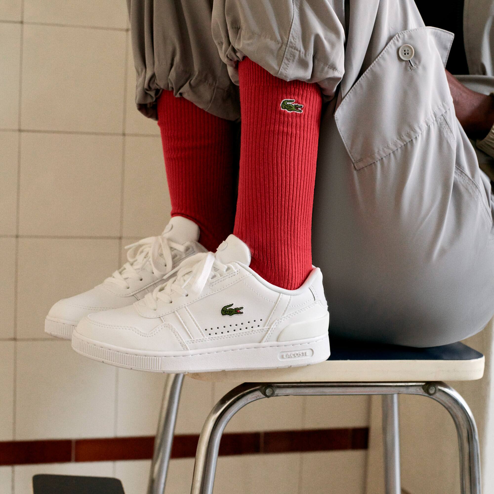 Damen-Sneakers LACOSTE T-CLIP aus Leder Sneakers - Weiss - Lacoste - Damen