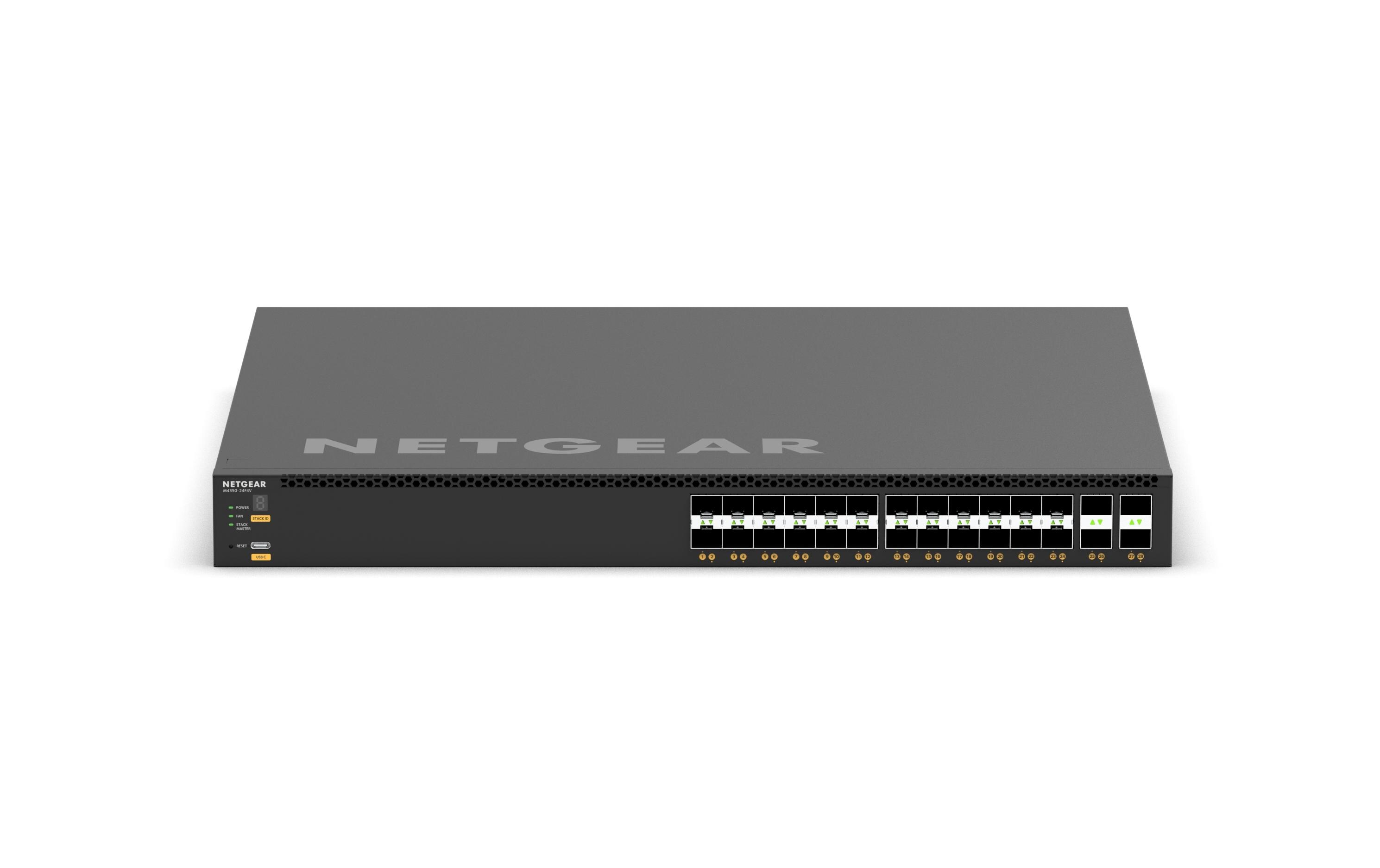 SFP+ Switch XSM4328FV 28 Port<br>24x SFP+ und 4x SFP28 25G Managed Switch