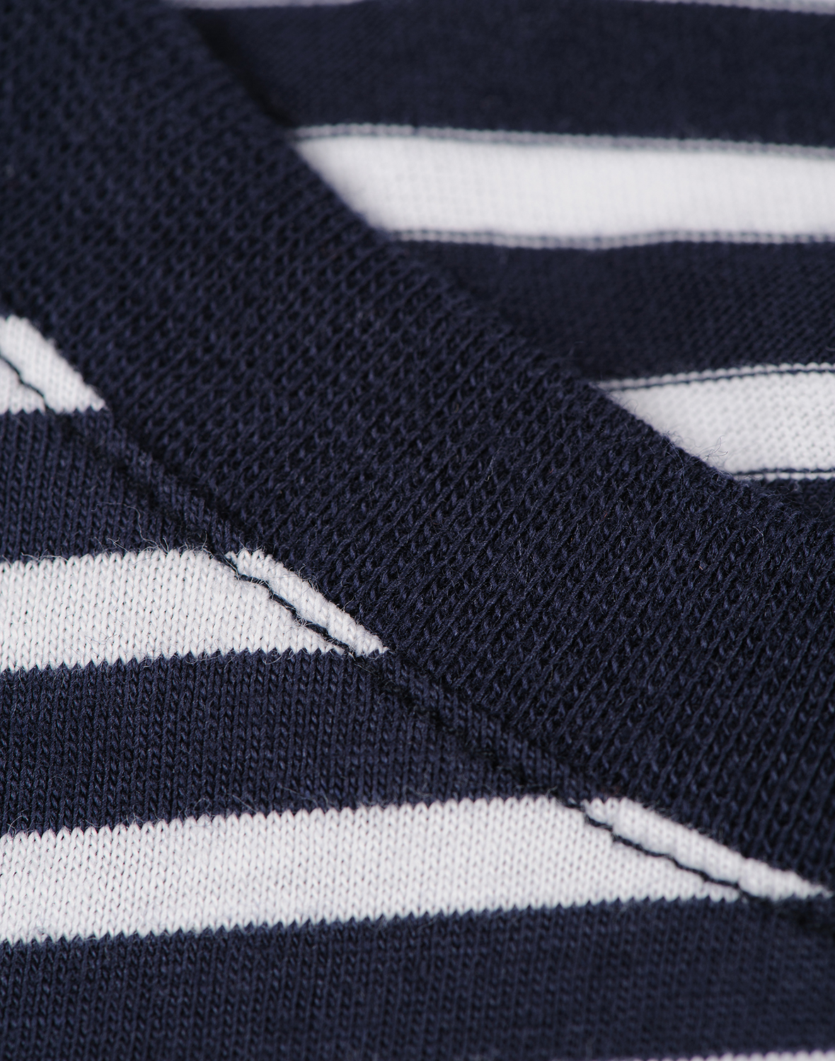 T-shirt van katoen voor heren in Wit/navy