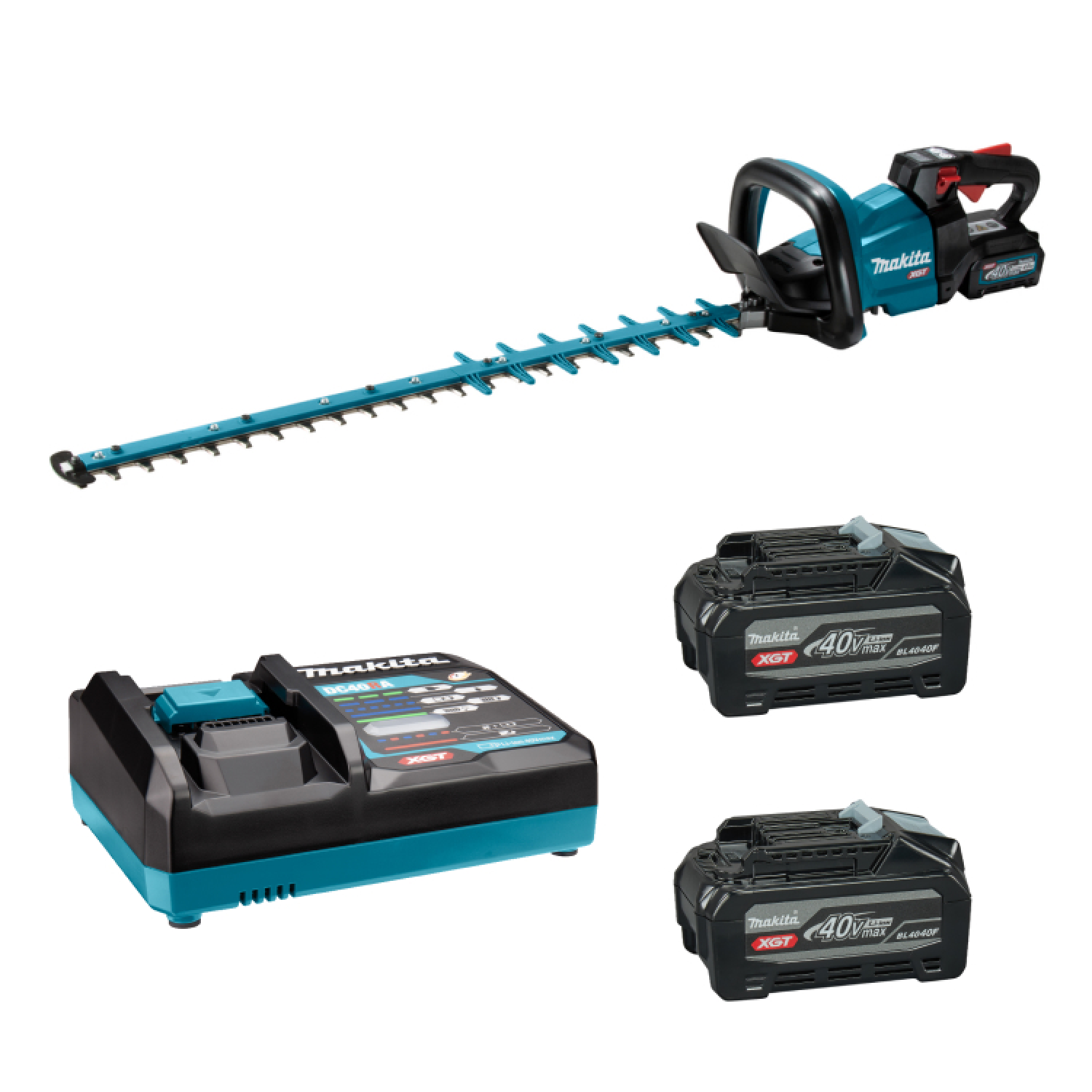 Makita UH009GM201 XGT 40V Max Accu Heggenschaar set (2x 4,0Ah accu) - 750 mm