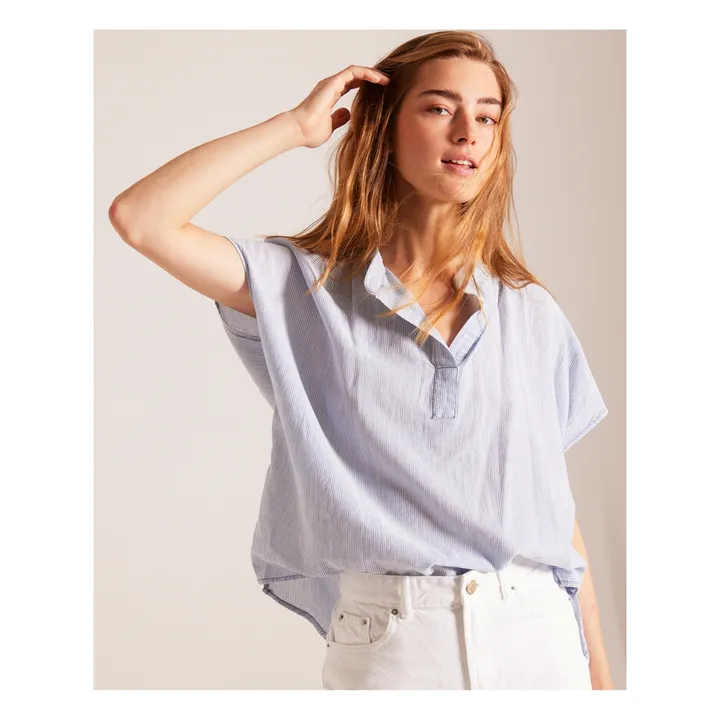 Sacrécoeur Blouse Yoko Rayures | Bleu