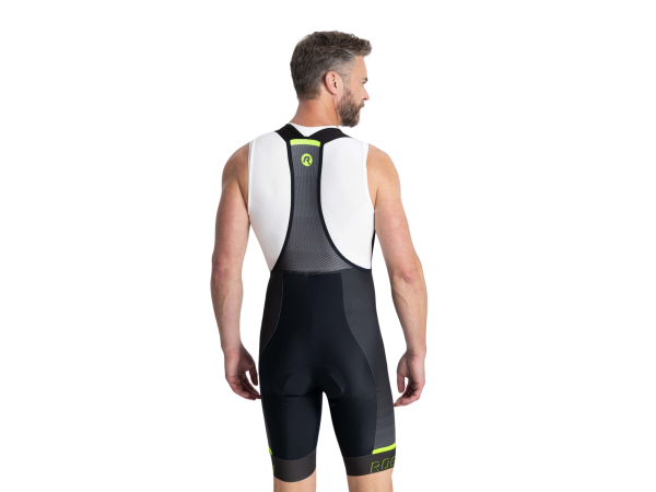 Rogelli Hero 2 Bib Cykelshorts, Black/Fluor
