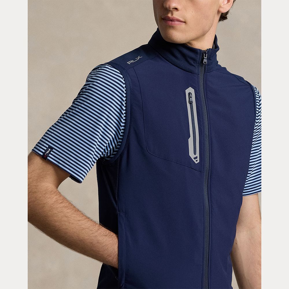 Hybrid Full-Zip Vest Herre Navy