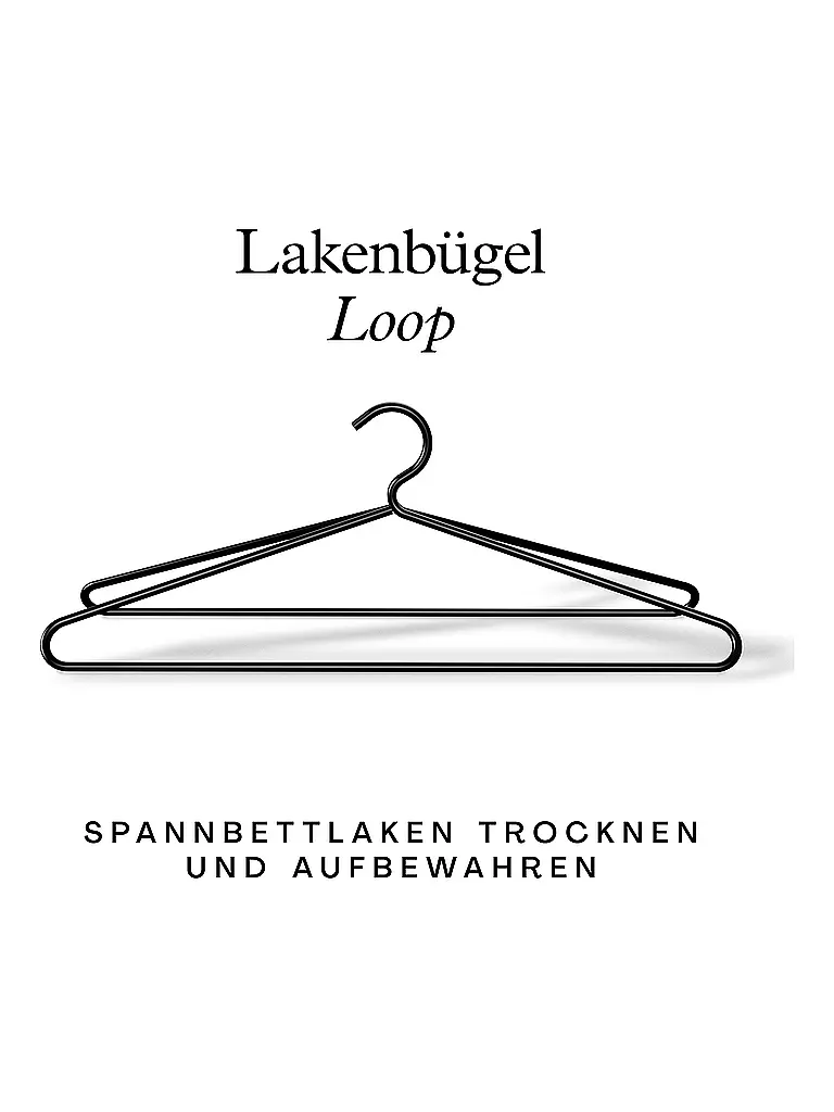 SCHLAFGUT Lakenbügel LOOP 45,5cm Schwarz schwarz
