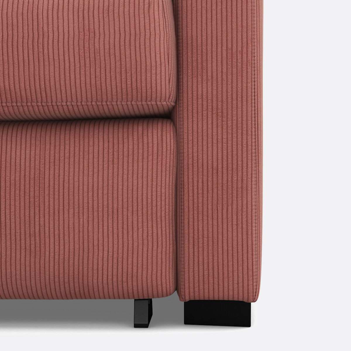 LA REDOUTE INTERIEURS<br>Sofá cama de canto em bombazina fina, Bultex, Timor