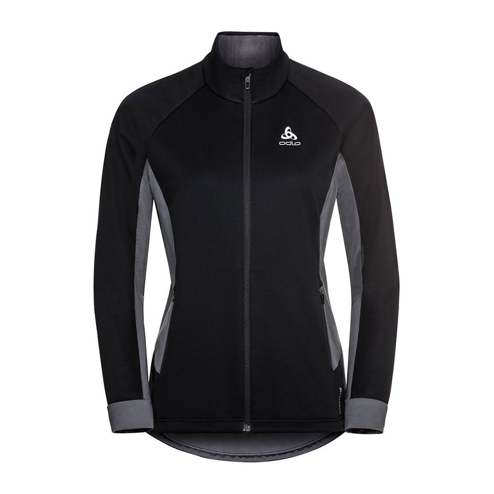 Odlo BRENSHOLMEN - Veste Femme black/new odlo graphite grey