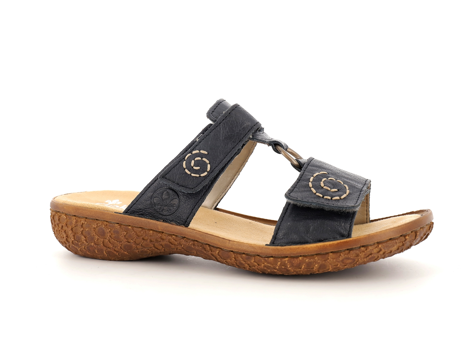 Rieker-V69N2 Cuir Marine