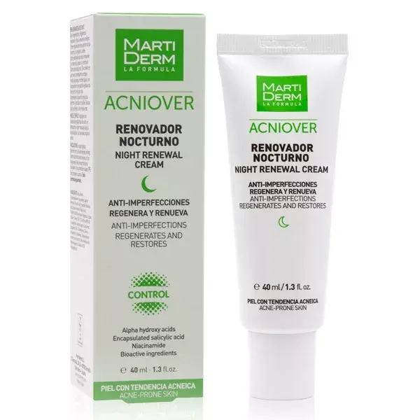 MartiDerm Acniover Renovador Noturno para Acne 40ml
