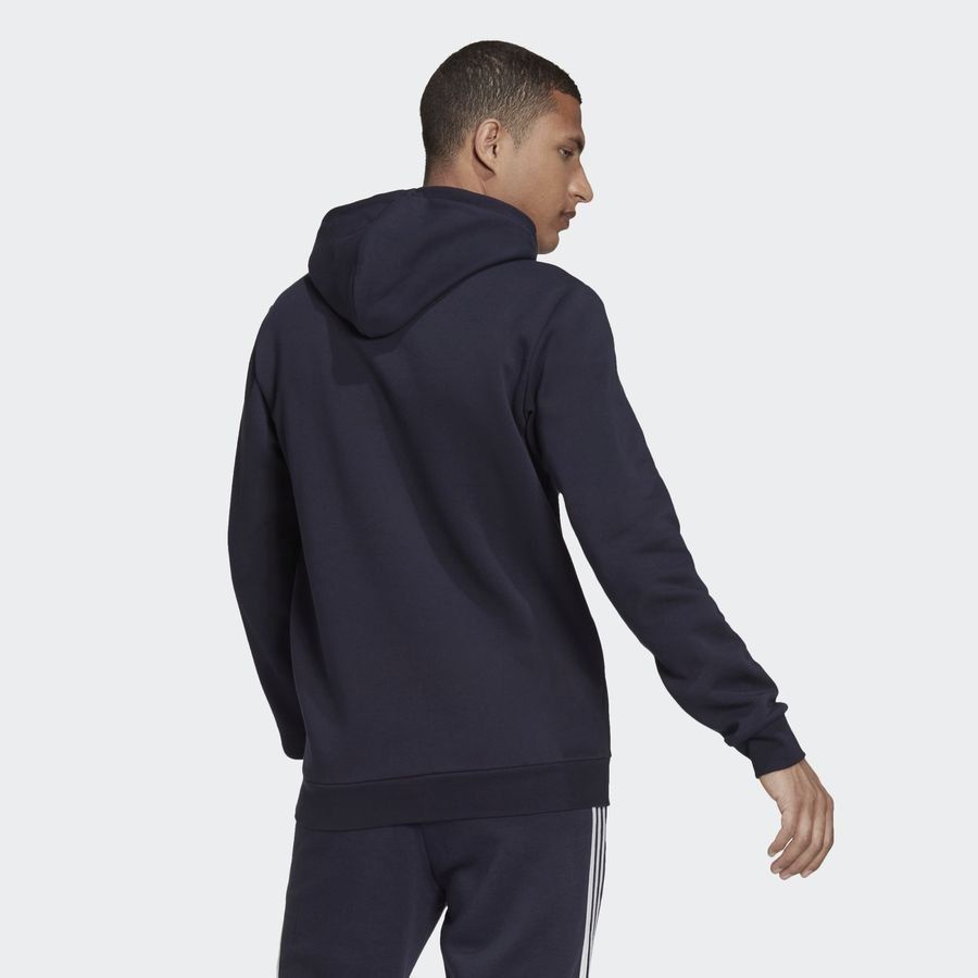 adidas Sweat à Capuche Fleece Feelcozy - Bleu Marine/Blanc