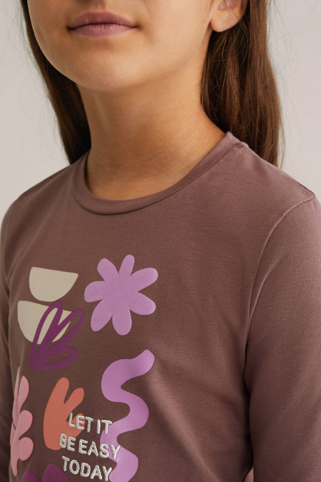 WE Fashion longsleeve bruin