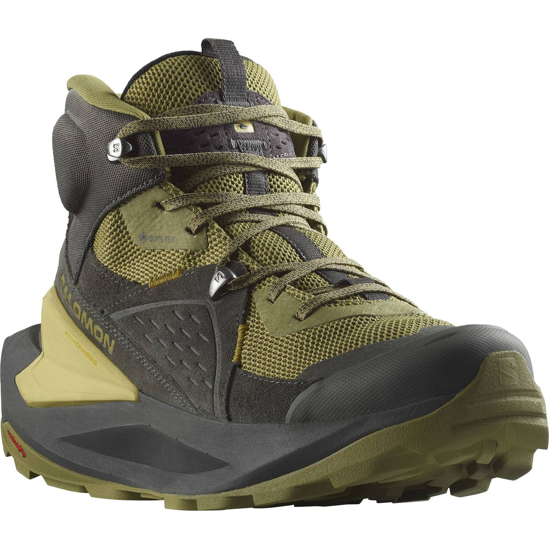 Salomon| Herren Wanderschuhe ELIXIR MID GTX wasserdicht mit Leder