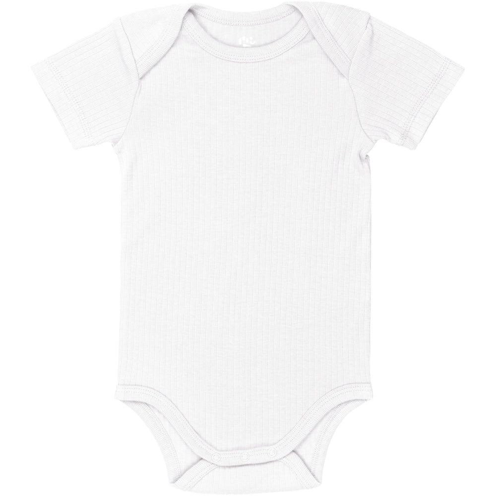Køb COPENHAGEN COLORS White Rib Jersey Kort Sleeve Body