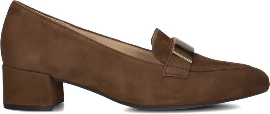 GABOR Pumps Dames 432.1 Maat: 40 Materiaal: Suède Kleur: Bruin