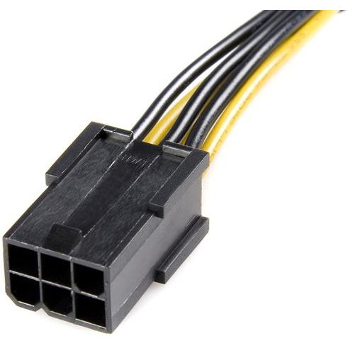 StarTech.com Câble adaptateur d'alimentation PCI Express à 6 broches vers 8 broches de 15 cm - F/M