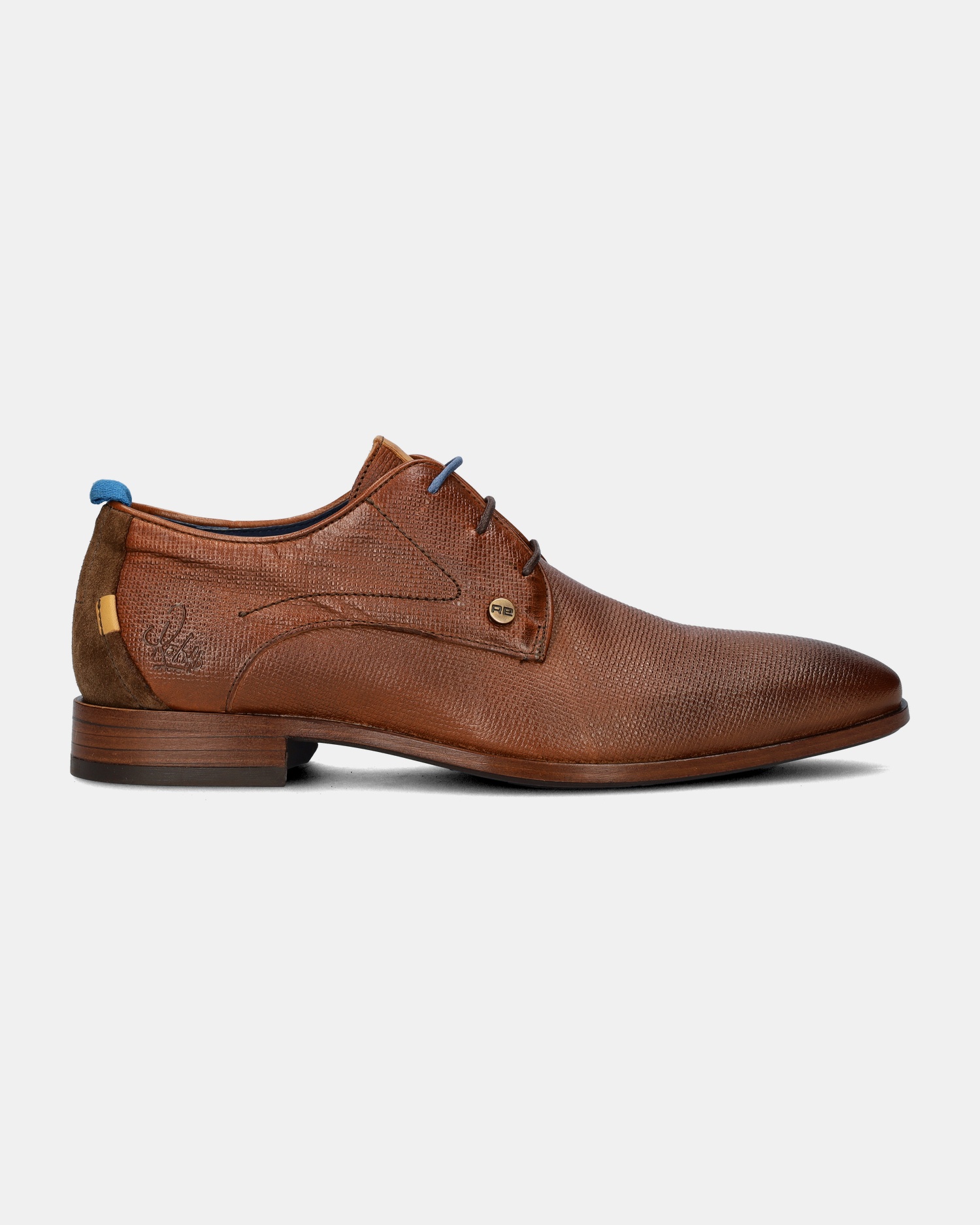 Rehab Greg Wall Lage nette schoenen  - cognac