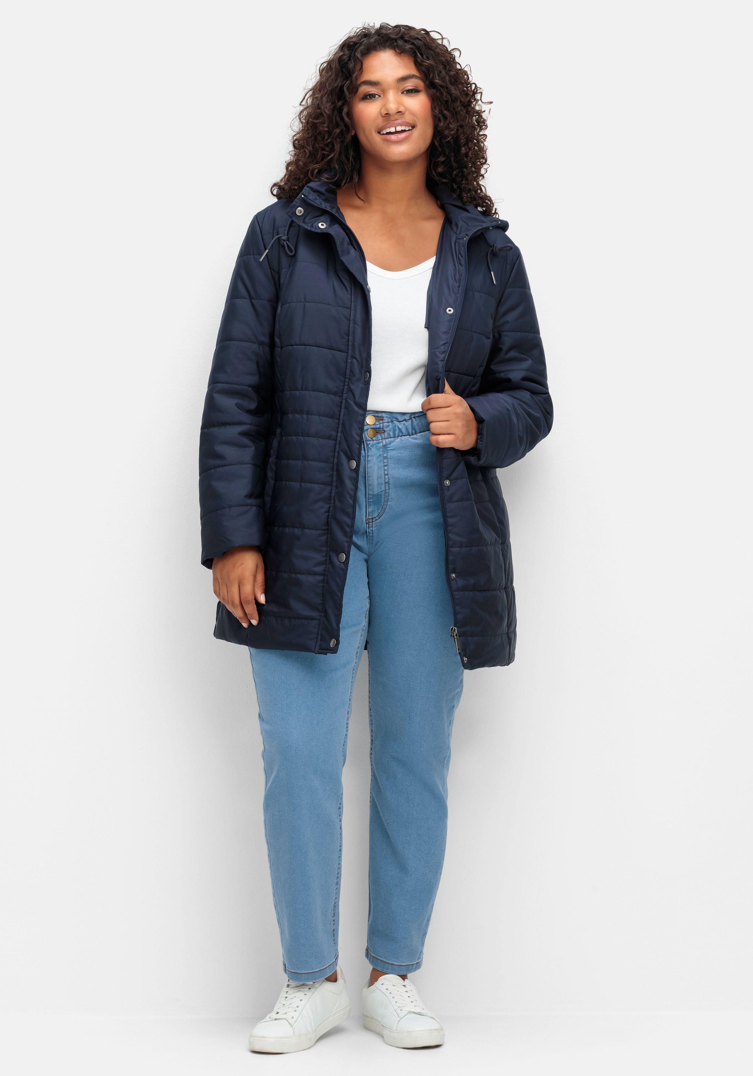 Warm wattierte Steppjacke mit Kapuze