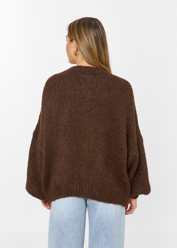 Fien trui choco bruin