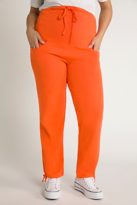 Bellieva-Sweatpants, extrabreiter Bund, Biobaumwolle