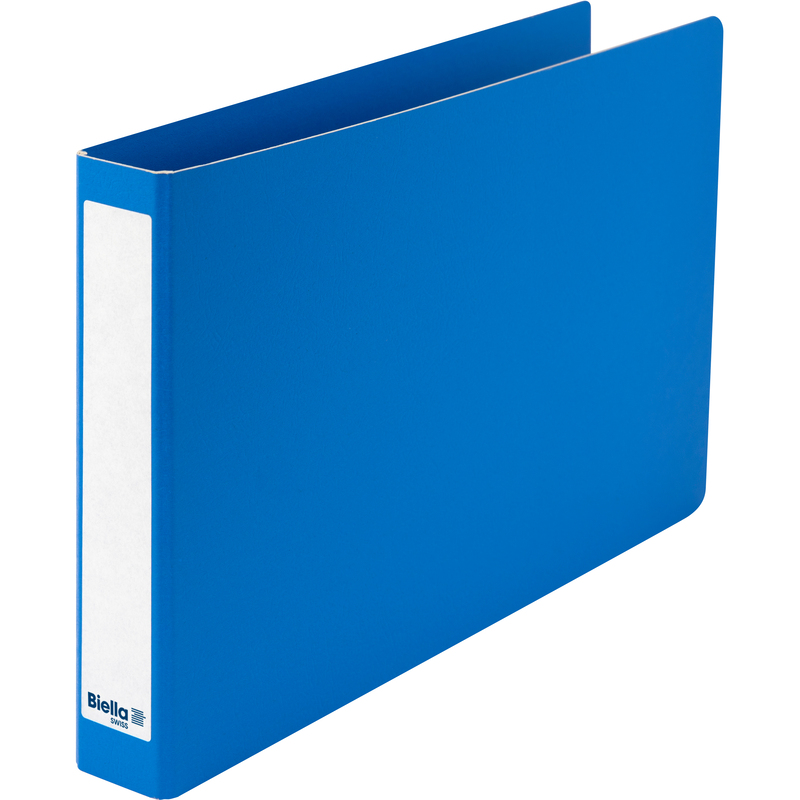 Biella Ringhefter Viria, quer, A5, 3 cm, blau