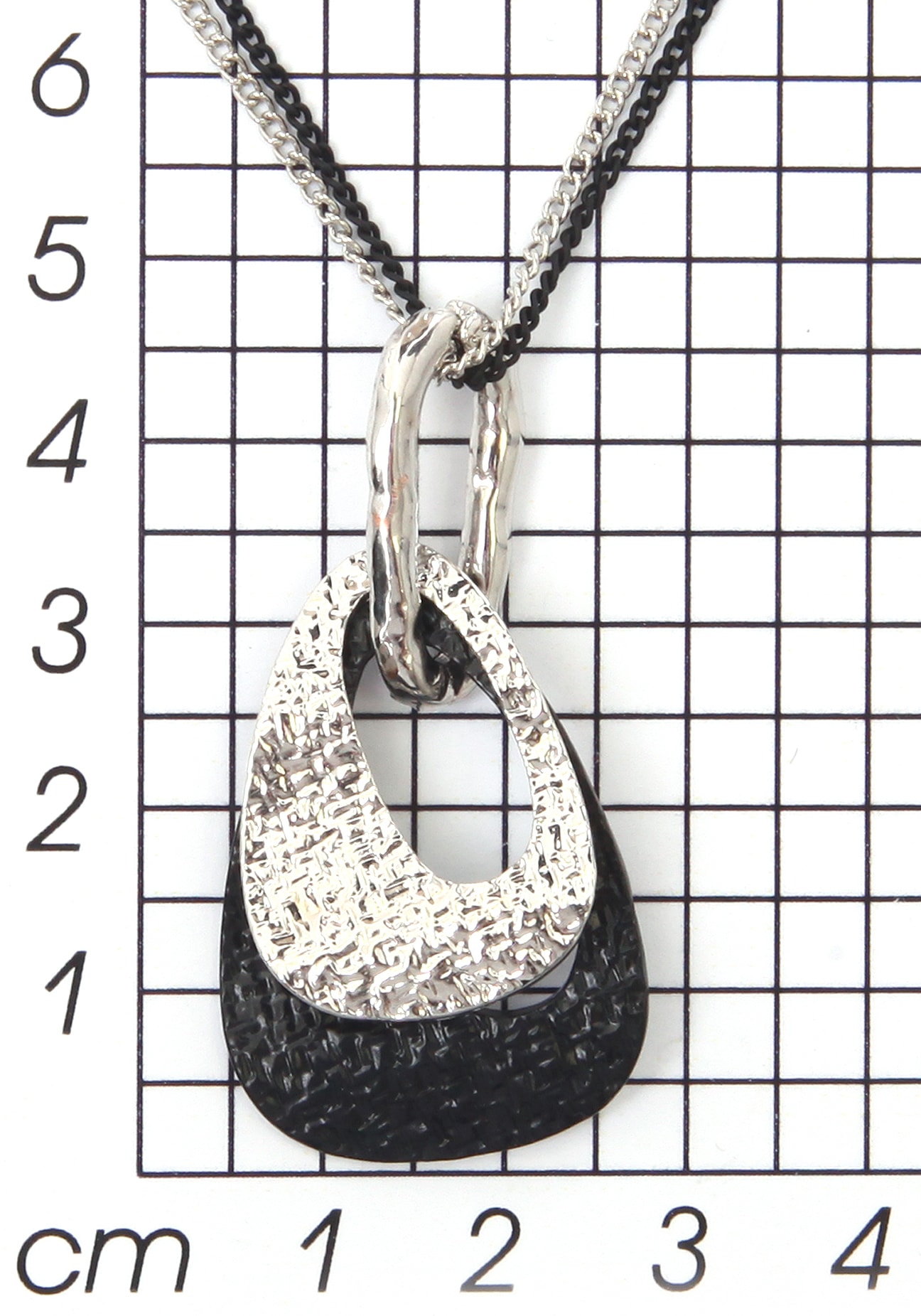 Firetti Lange Kette »Halsschmuck schwarz weiss Optik«
