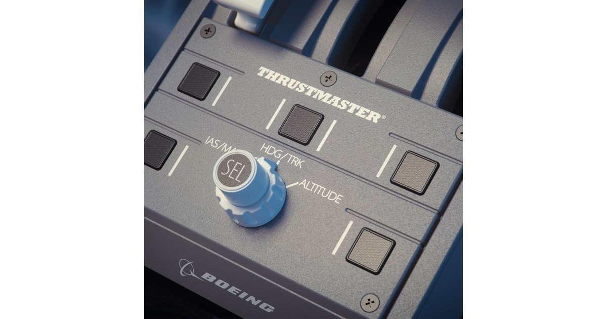 ThrustmasterTCA Yoke Pack Boeing Edition gaming set  (Zwart/grijs, Pc, Xbox One, Xbox Series X|S)