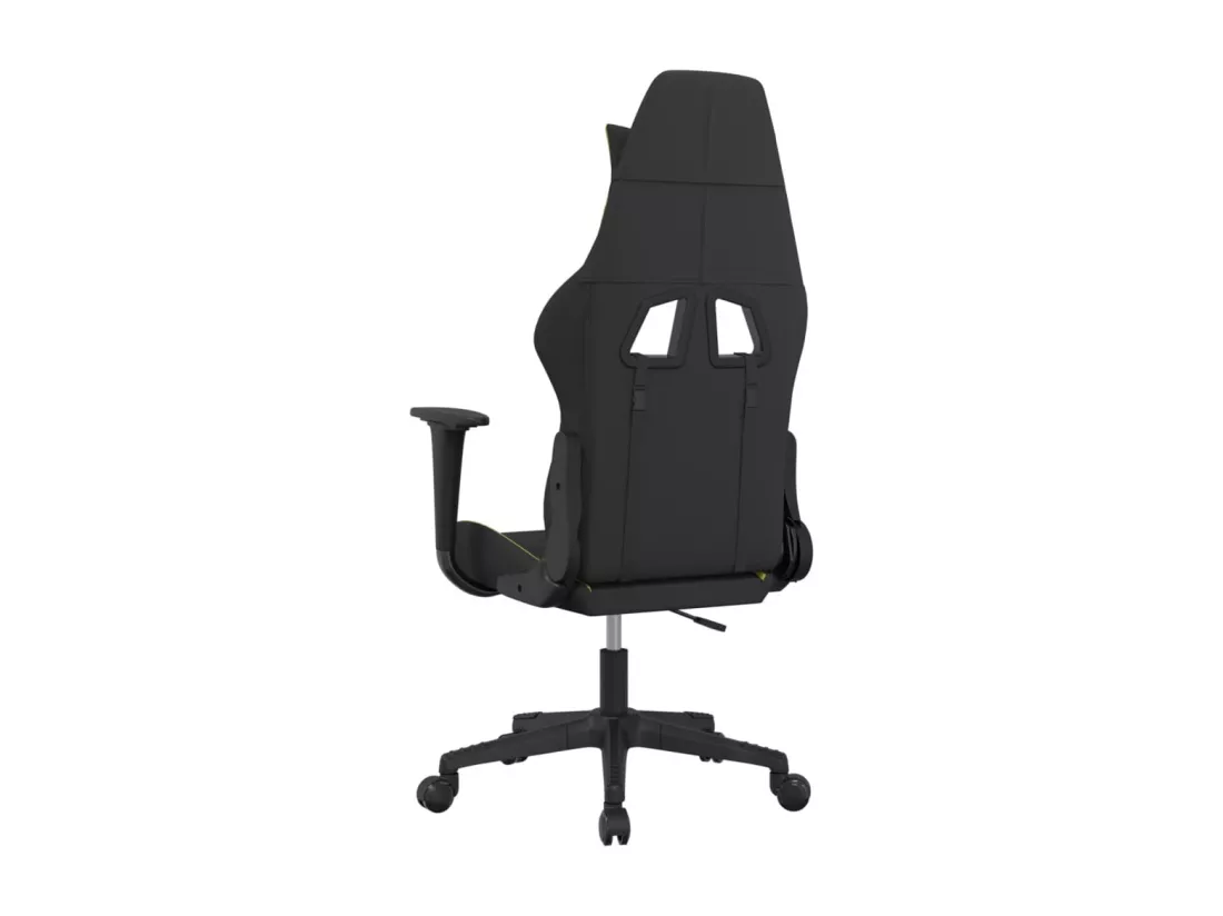 Chaise de jeu Noir et vert clair Tissu