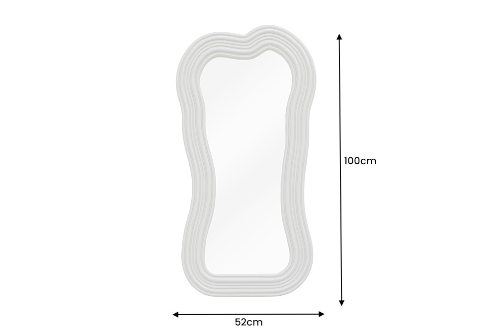 Design Wandspiegel ALICE II 100cm pastell greige