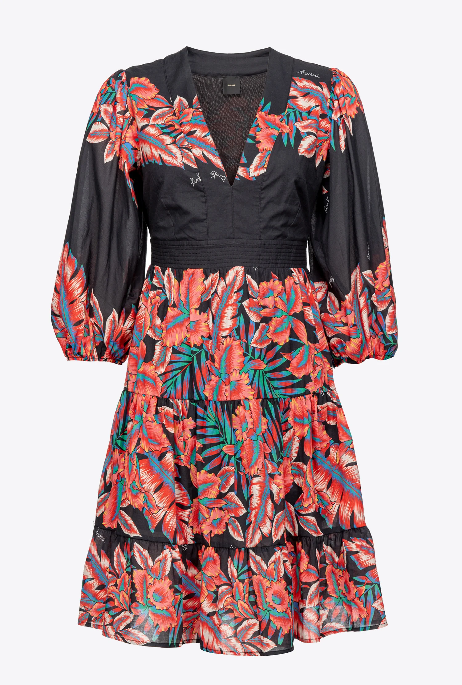 Robe à imprimé tropical | Multicolore