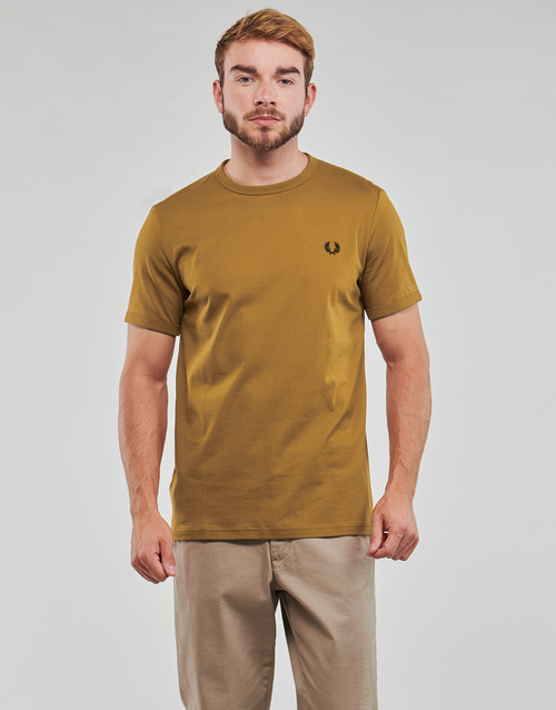 Fred Perry - RINGER T-SHIRT - Moutarde
