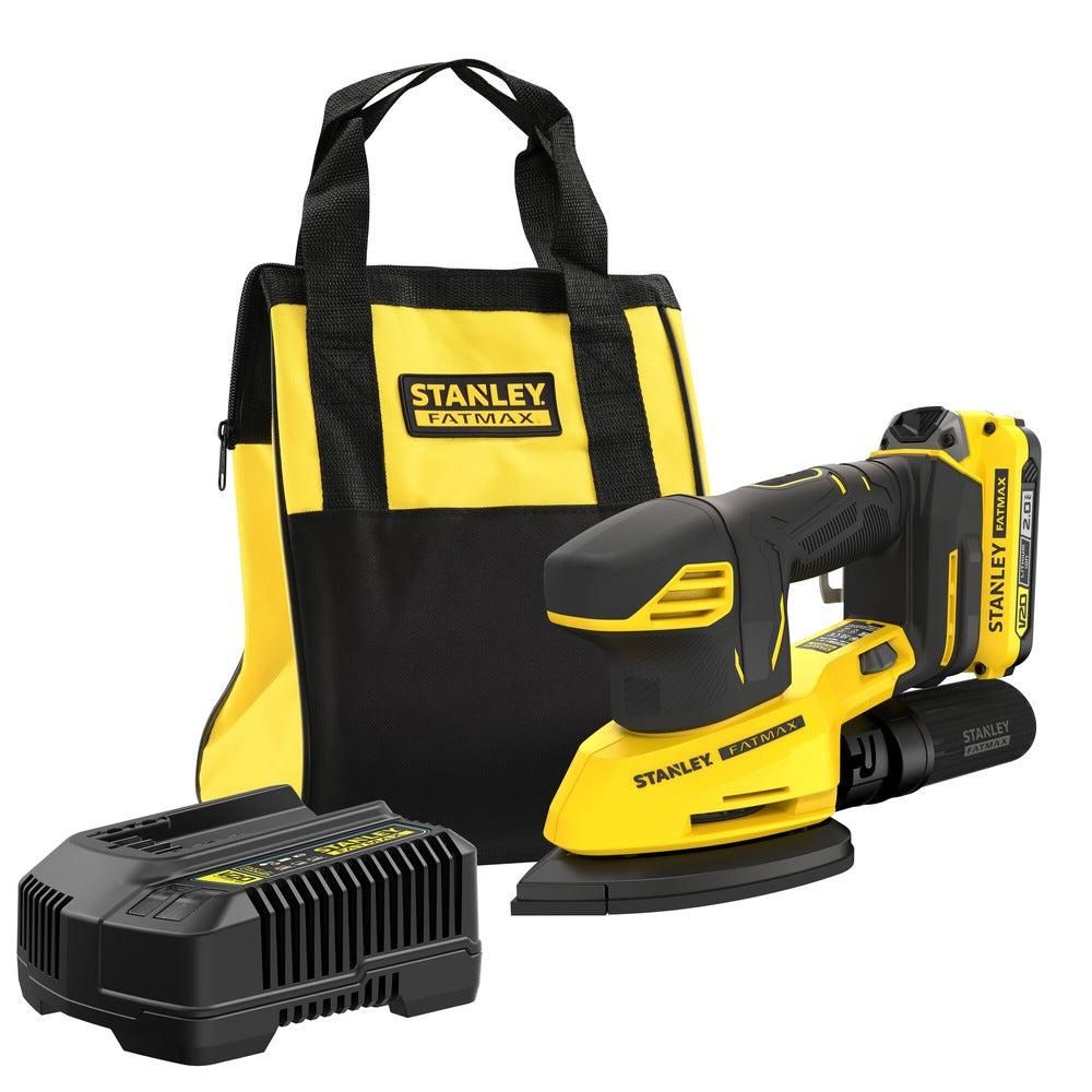 Stanley SFMCW221D1S FATMAX® V20 Accu Deltaschuurmachine 18V 2.0Ah in Tas