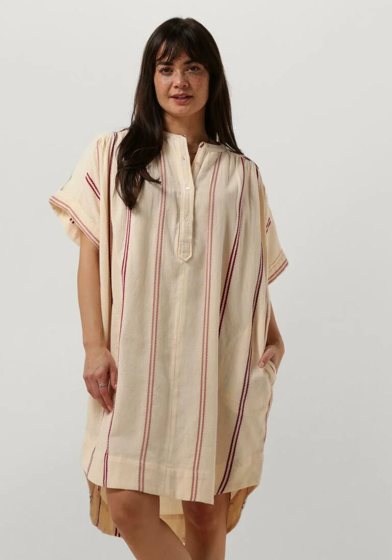 BY-BAR zand by-bar mini jurk amber athia dress