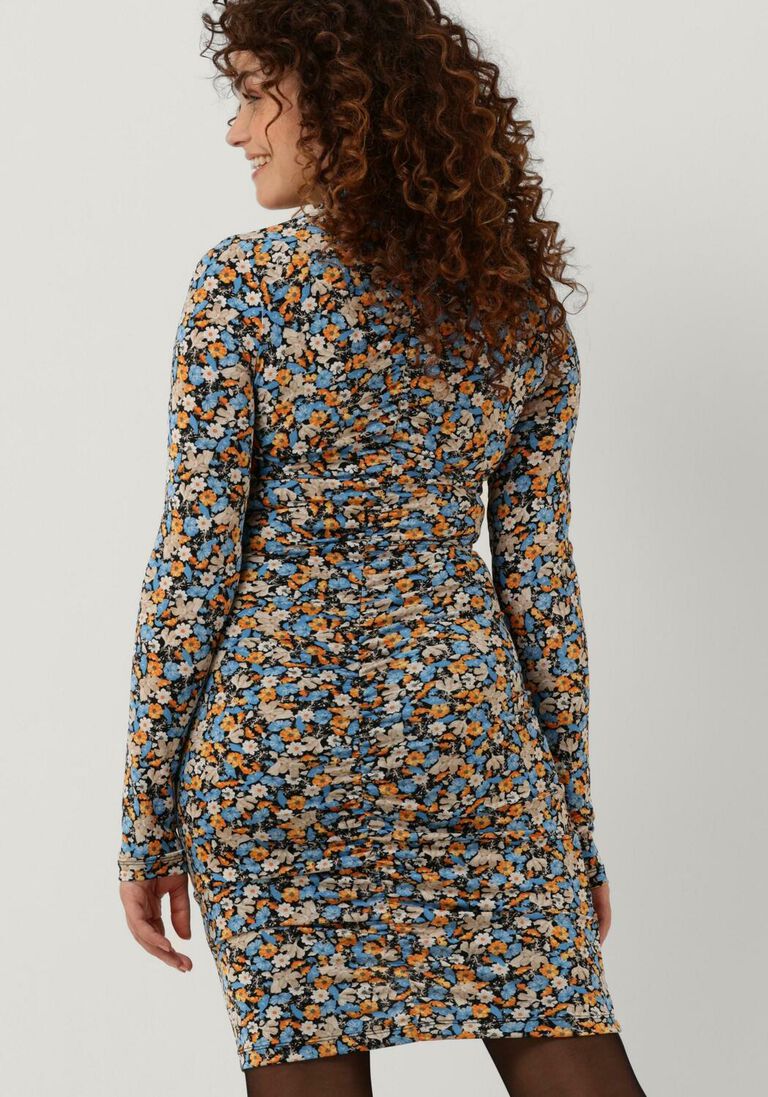 ENVII grijze envii mini jurk enmacro ls dress aop 6921