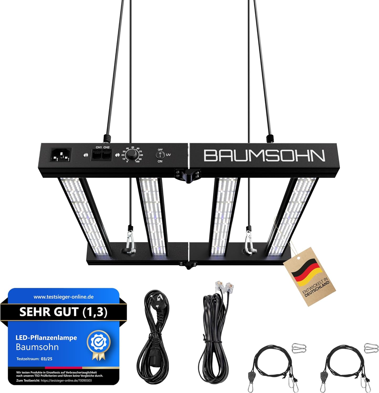 ProLine GL1000W Vollspektrum LED Grow Light Pflanzenlampe mit LED Technologie Pflanzenlicht dimmbar mit 5 Jahre Herstellergarantie