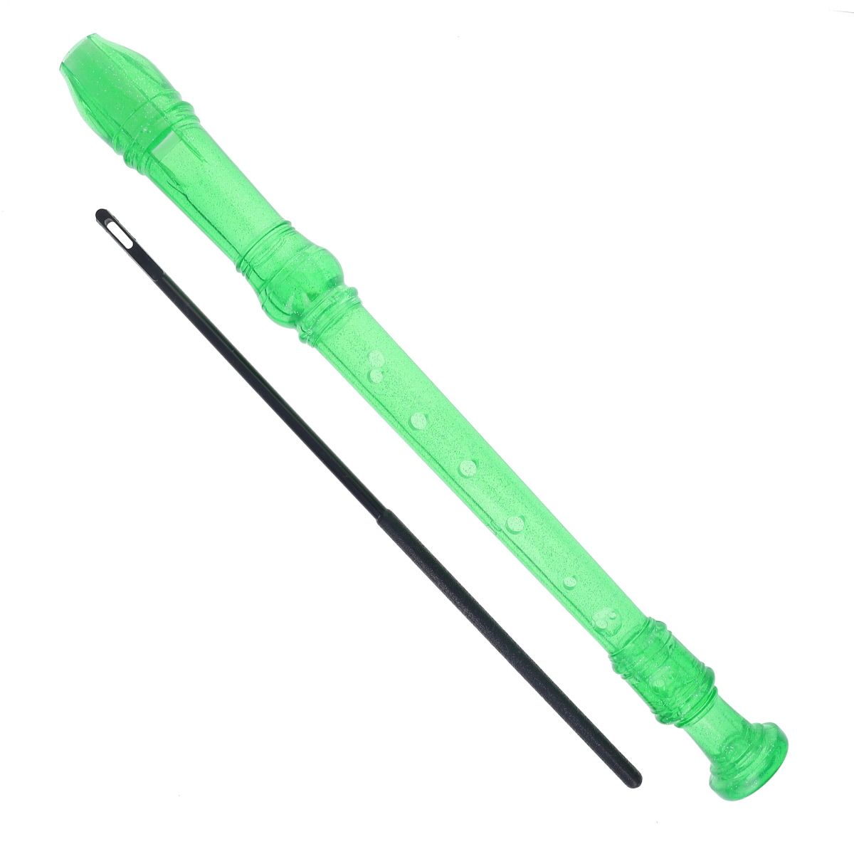 Flûte à bec à paillettes verte Mercredi et Patati