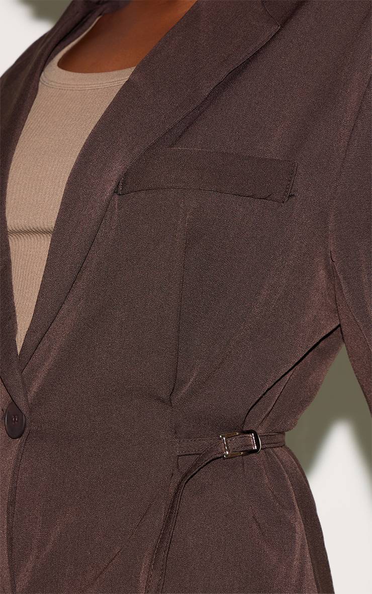 Moka Blazer Avec Détail Ceinture