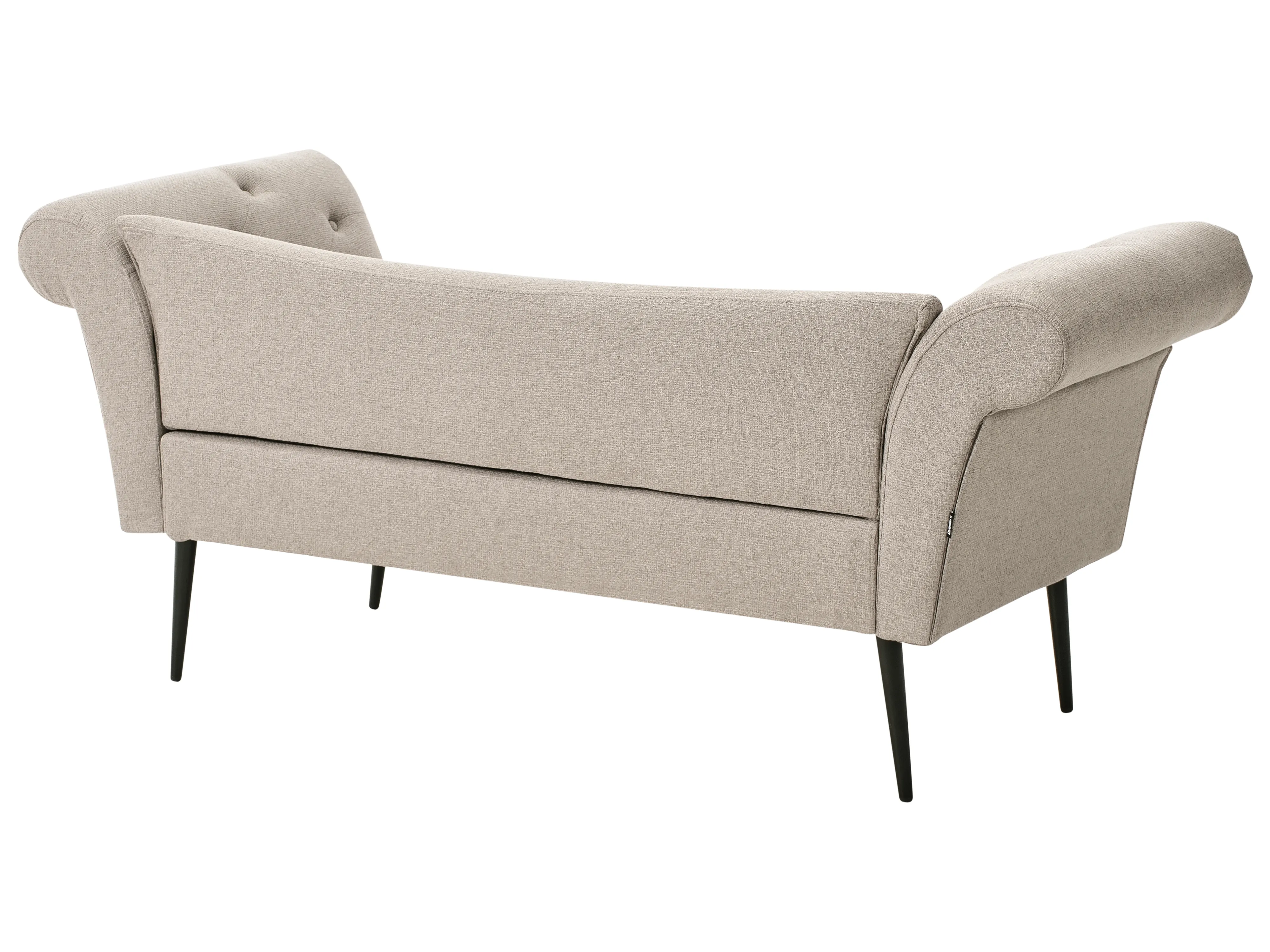 Chaise longue NANTILLY Stof Lichtbruin