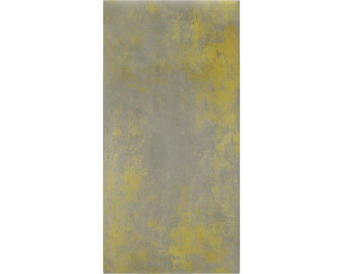 Wandkussen print goud beton fluweel look 30 x 60 cm