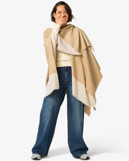 poncho à rabat femme
