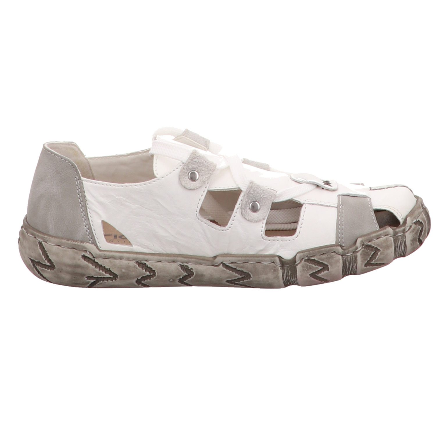 Rieker Slipper weiß/kombi. weiss/weiss kombi